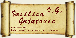 Vasilisa Gnjatović vizit kartica